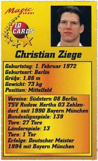 1995 Magic Sport ID Cards (German) #161 Christian Ziege Back