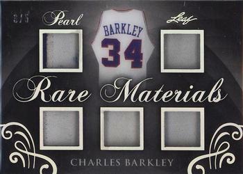 2017 Leaf Pearl - Rare Materials #RM-02 Charles Barkley Front