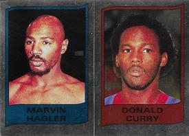 1986 Panini Supersport Stickers #109 Marvin Hagler / Donald Curry Front