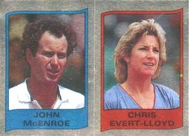 1986 Panini Supersport Stickers #112 John McEnroe / Chris Evert-Lloyd Front