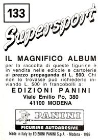 1986 Panini Supersport Stickers #133 Julius Erving Back