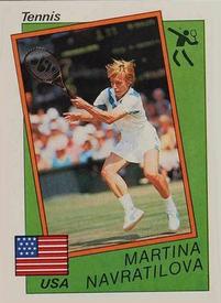 1986 Panini Supersport Stickers #195 Martina Navratilova Front