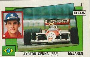 1988 Panini Supersport Stickers #7 Ayrton Senna Front