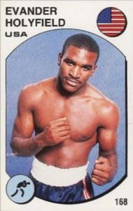 1988 Panini Supersport Stickers #168 Evander Holyfield Front