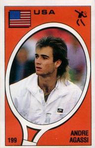 1988 Panini Supersport Stickers #199 Andre Agassi Front