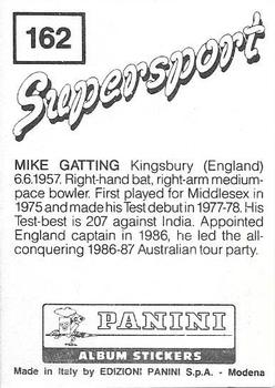 1987-88 Panini Supersport Stickers #162 Mike Gatting Back
