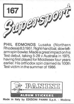 1987-88 Panini Supersport Stickers #167 Phil Edmonds Back