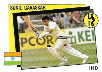 1987-88 Panini Supersport Stickers #175 Sunil Gavaskar Front