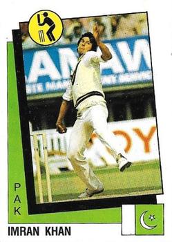 1987-88 Panini Supersport Stickers #177 Imran Khan Front