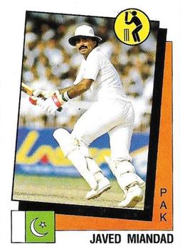 1987-88 Panini Supersport Stickers #178 Javed Miandad Front