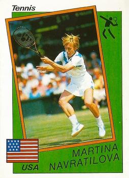 1987-88 Panini Supersport Stickers #195 Martina Navratilova Front
