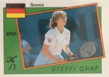 1987-88 Panini Supersport Stickers #198 Steffi Graf Front