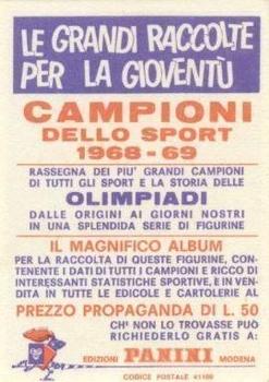 1968-69 Panini Campioni dello Sport #56 Romuald Klim Back