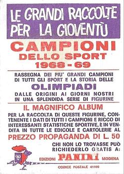 1968-69 Panini Campioni dello Sport #313 Emile Griffith Back