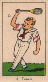 1920 Sports Drawings (W542) #3 Tennis Front