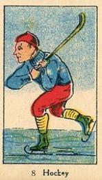 1920 Sports Drawings (W542) #8 Hockey Front