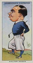 1931 Churchman's Sporting Celebrities #33 Walter Hagen Front