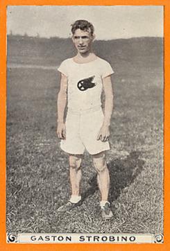 1913 Pan Handle Scrap World's Champion Athletes (T230) #NNO Gaston Strobino Front