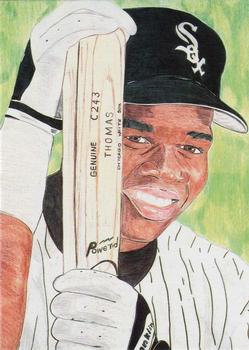 1993 Sports Art Images Promos (unlicensed) #6 Frank Thomas Front