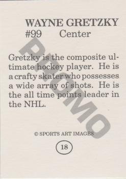 1993 Sports Art Images Promos (unlicensed) #18 Wayne Gretzky Back
