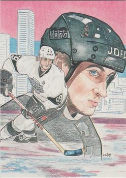 1993 Sports Art Images Promos (unlicensed) #18 Wayne Gretzky Front