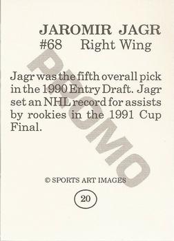 1993 Sports Art Images Promos (unlicensed) #20 Jaromir Jagr Back