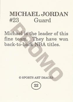 1993 Sports Art Images Promos (unlicensed) #22 Michael Jordan Back