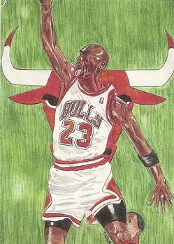 1993 Sports Art Images Promos (unlicensed) #22 Michael Jordan Front