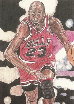 1993 Sports Art Images Promos (unlicensed) #23 Michael Jordan Front