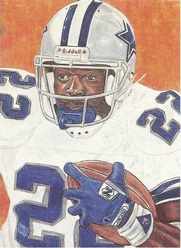 1993 Sports Art Images Promos (unlicensed) #27 Emmitt Smith Front