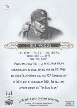 2018 Upper Deck Goodwin Champions #70 Tiger Woods Back
