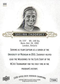 2018 Upper Deck Goodwin Champions #144 Shelina Zadorsky Back