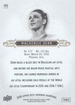 2018 Upper Deck Goodwin Champions #145 Mackenzie Dern Back