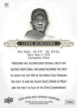 2018 Upper Deck Goodwin Champions #147 Liang Wenchong Back