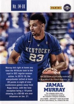 2016 Panini Kentucky Wildcats - Memorabilia Black #JM-UK Jamal Murray Back