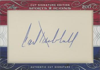 2017 Leaf Sports Icons Cut Signature Edition #NNO Carl Hubbell / Gary Carter Front