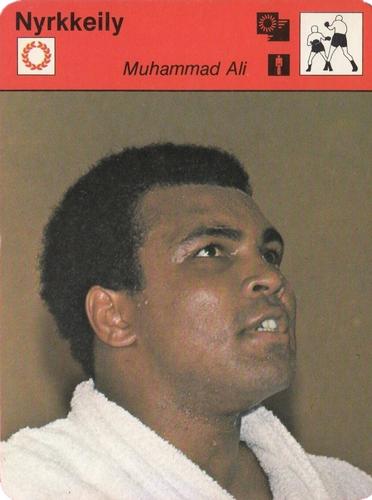 1977 Sportscaster Series 1 Finnish #01-15 Muhammad Ali Front
