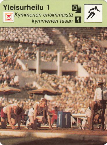 1977 Sportscaster Series 6 Finnish #06-136 Kymmenen ensimmäistä kymmenen tasan Front