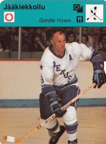 1977 Sportscaster Series 7 Finnish #07-168 Gordie Howe Front