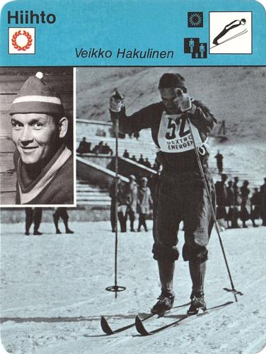 1977 Sportscaster Series 5 Finnish #05-105b Veikko Hakulinen Front