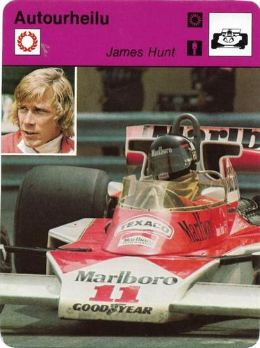 1977 Sportscaster Series 5 Finnish #05-117 James Hunt Front