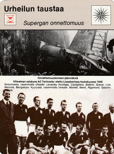 1977 Sportscaster Series 10 Finnish #10-223 Supergan onnettomuus Front