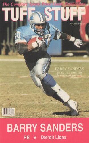 1991 Tuff Stuff Magazine Postcard Inserts #3 Barry Sanders Front