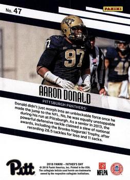 2018 Panini Father's Day #47 Aaron Donald Back