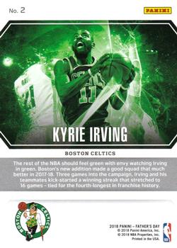 2018 Panini Father's Day - Panini Collection #2 Kyrie Irving Back