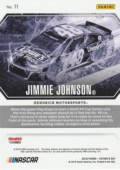 2018 Panini Father's Day - Panini Collection #11 Jimmie Johnson Back