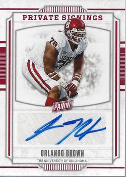 2018 Panini Father's Day - Private Signings #OB Orlando Brown Front