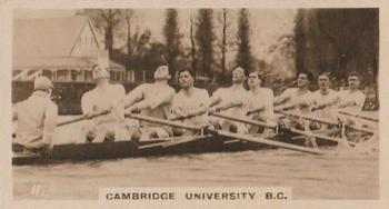 1927 British-American Tobacco Who's Who in Sports #11 Cambridge Univ. B.C. Front