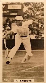 1927 British-American Tobacco Who's Who in Sports #42 Rene Lacoste Front