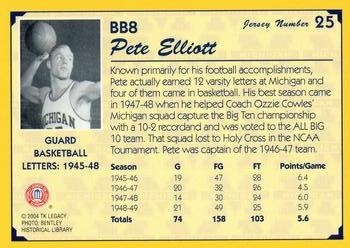 2004 TK Legacy Michigan Wolverines #BB8 Pete Elliott Back